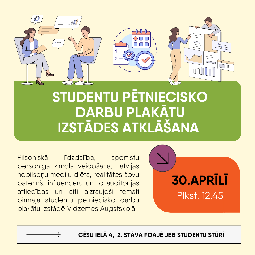 Studentu darbu izstades atklāšana 30.04