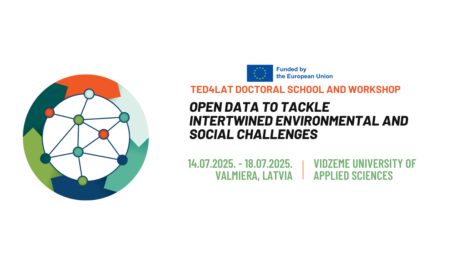 Doctoral School „Open Data to tackle intertwined environmental and social challenges”  will host students from 8 countries